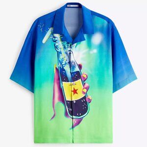 ZARA ABSTRACT PRINT SHIRT 4532/821 Size M NEW With TAGS